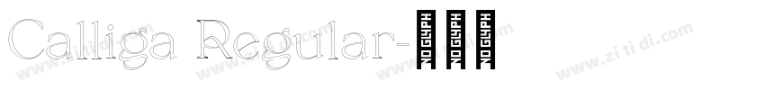 Calliga Regular字体转换